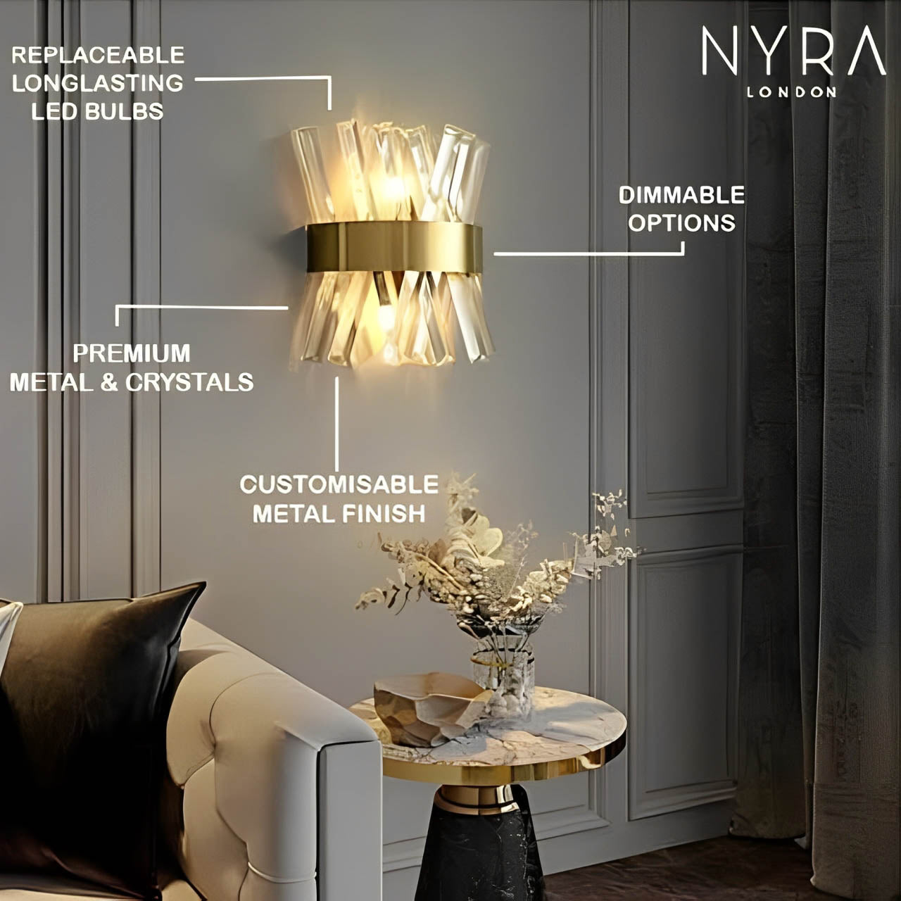 Penelope Cross Wall Lamp