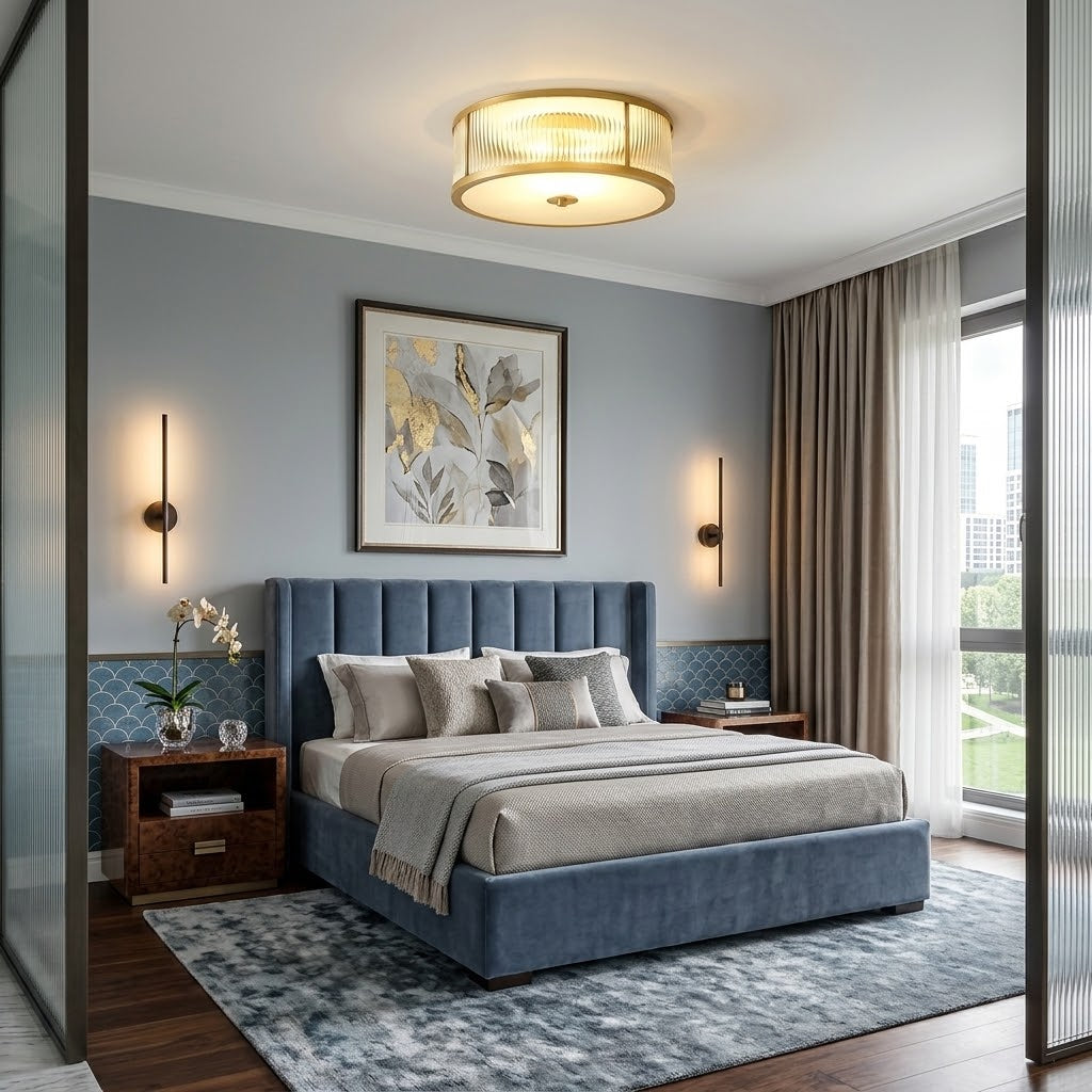 Ribbel Minimalist Glass Ceiling Lights