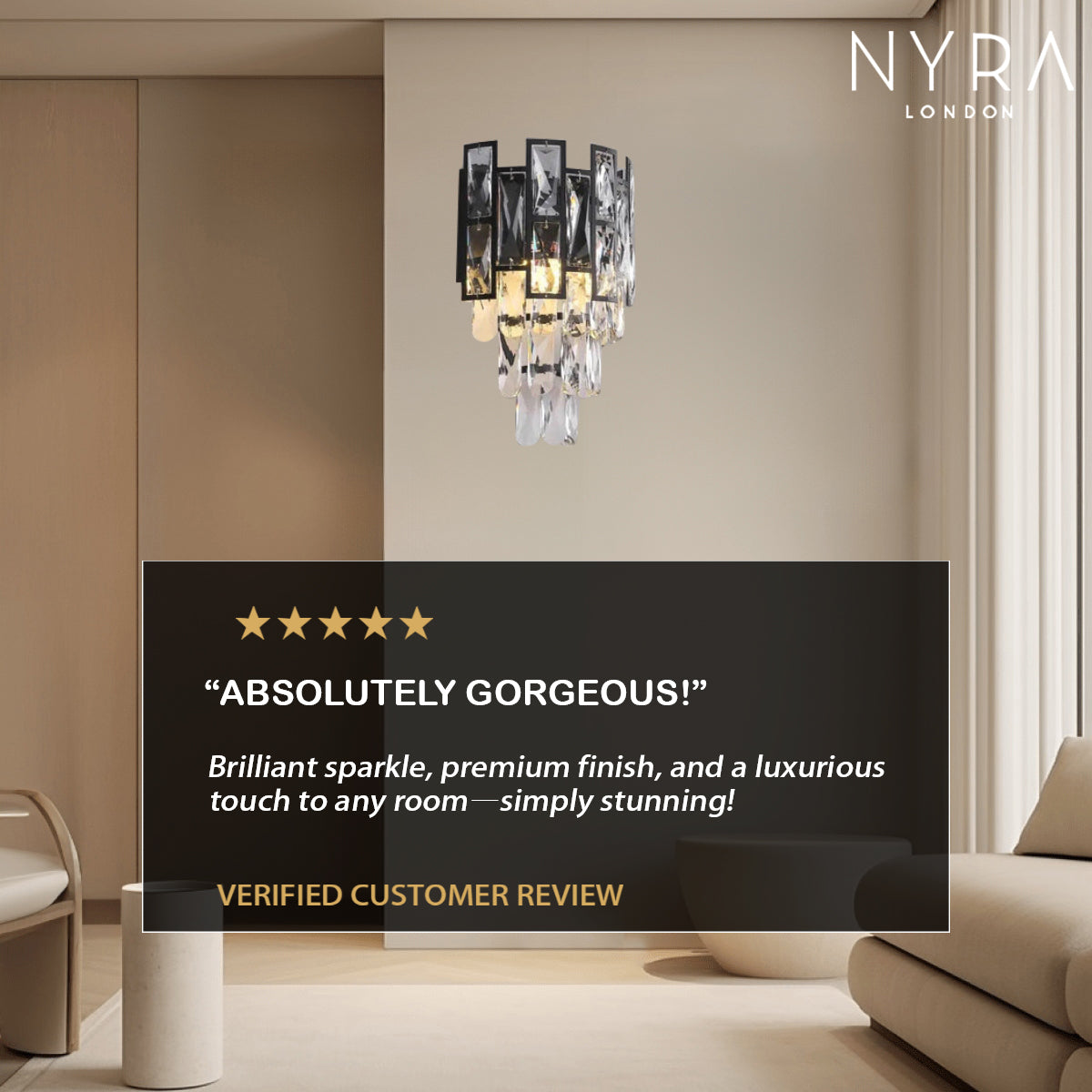 Rochelle Crystal Wall Lamps