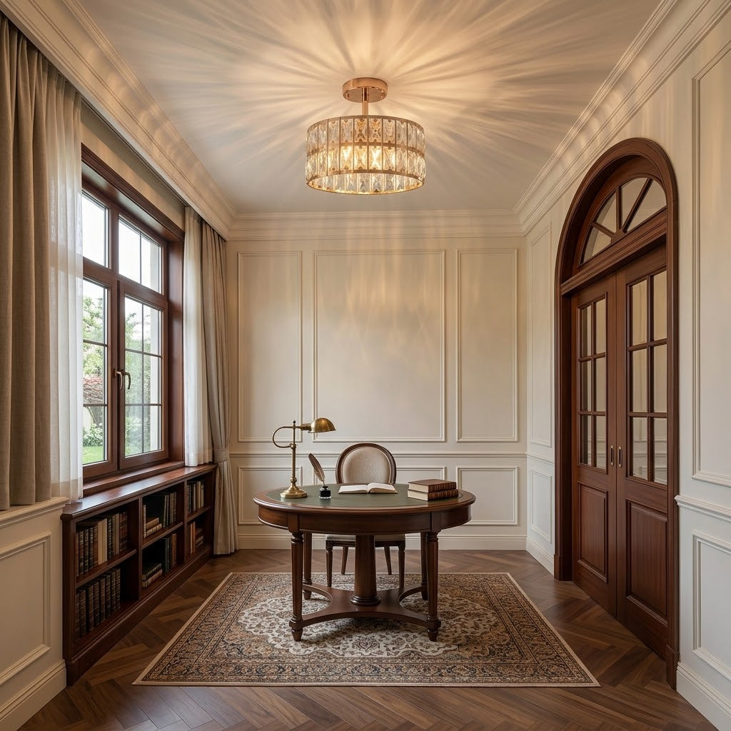 Rosalux Crystal Chandelier