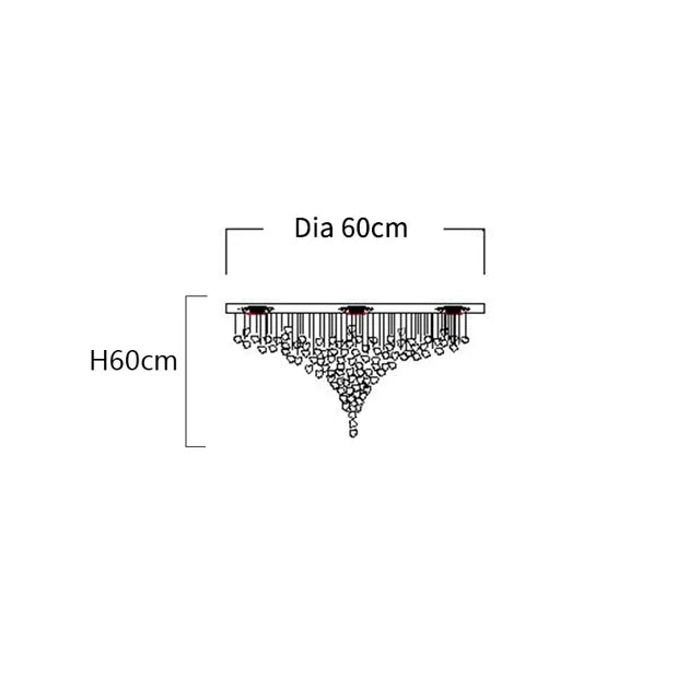 NYRA Modern Stone Chandelier