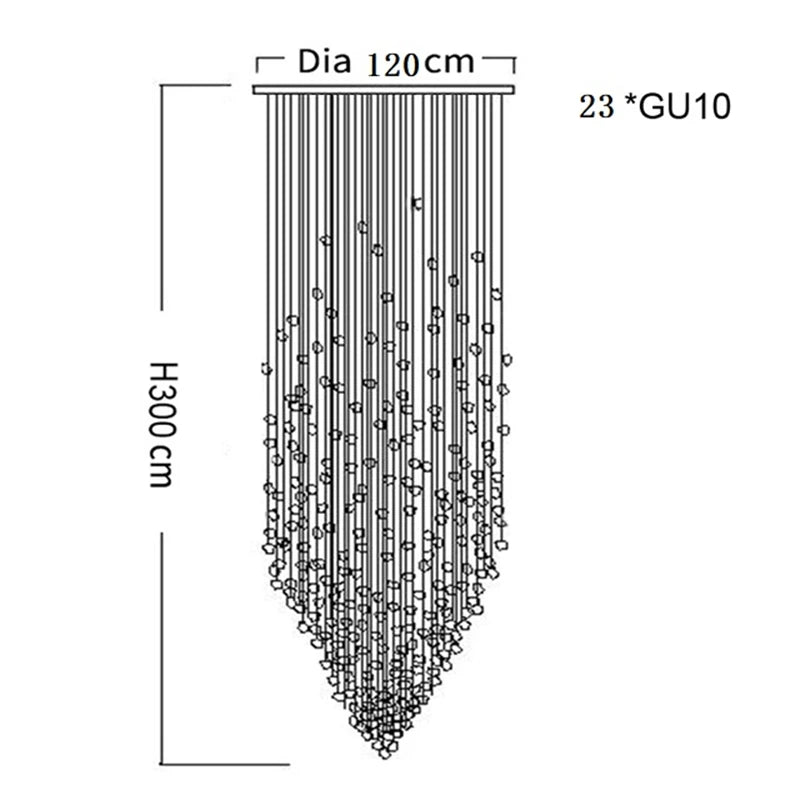 NYRA Modern Stone Chandelier