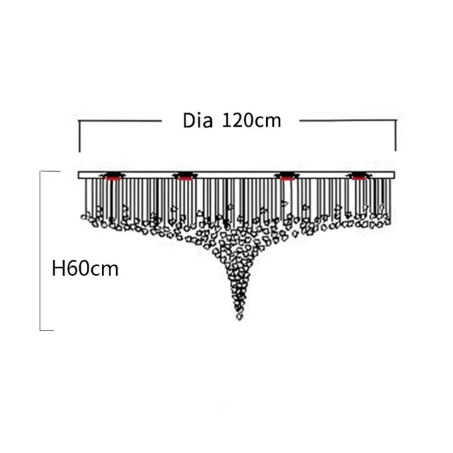 NYRA Modern Stone Chandelier