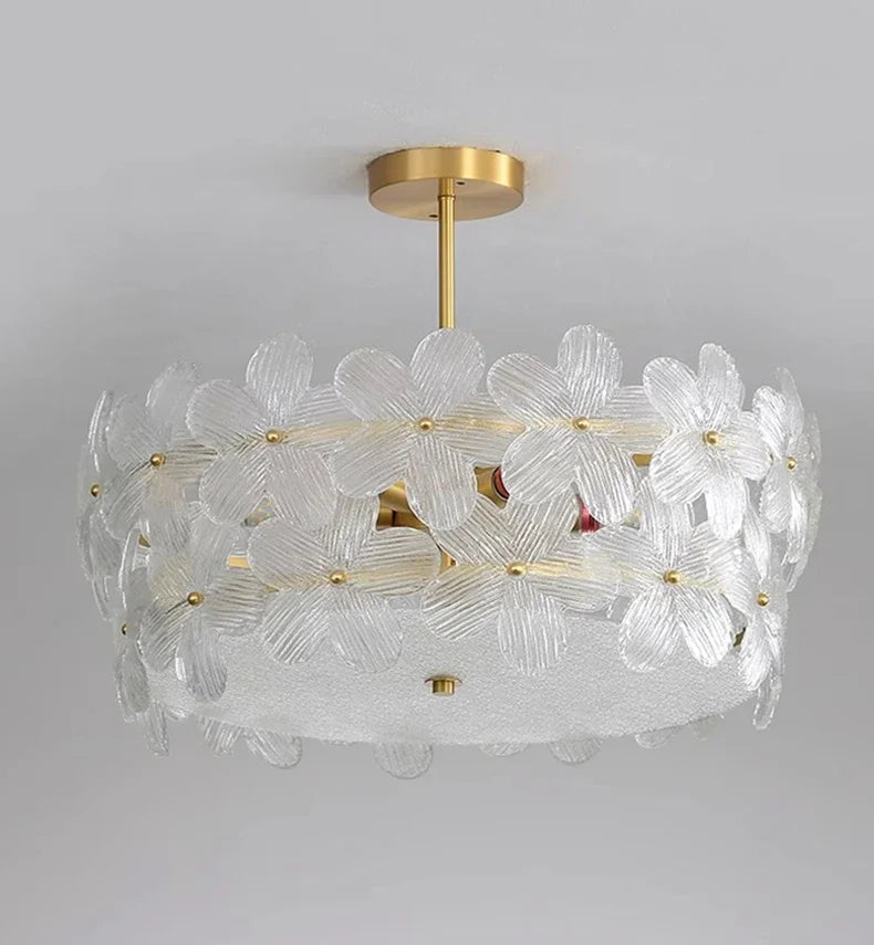 Aveino Flower Glass Ceiling Light