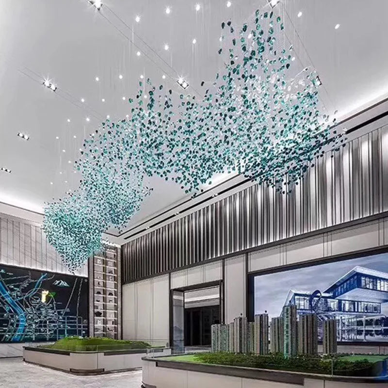 NYRA Modern Stone Chandelier
