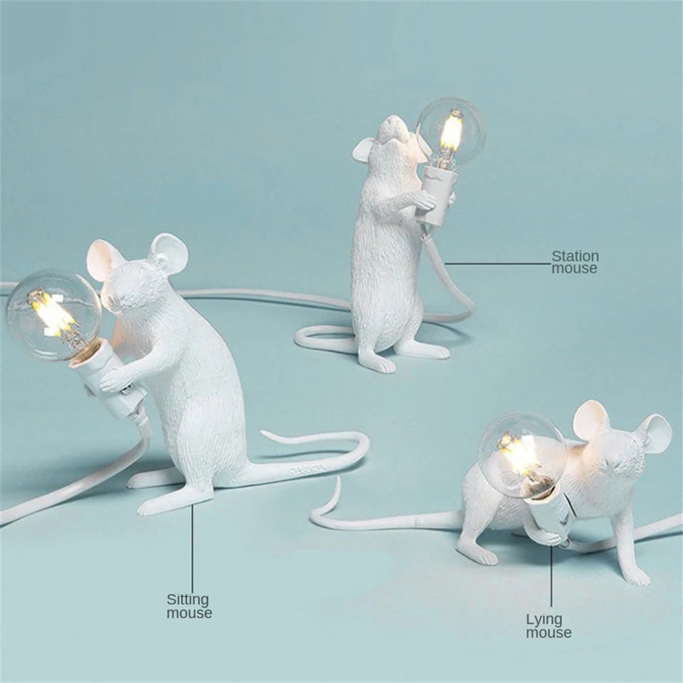 Resin Mouse Table Lamps