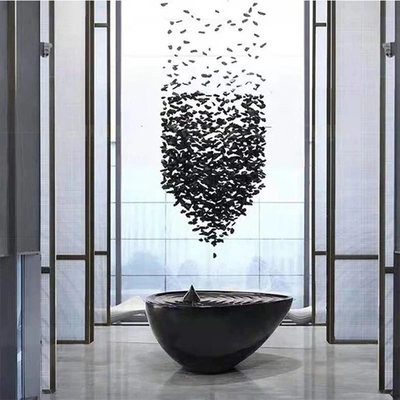 NYRA Modern Stone Chandelier