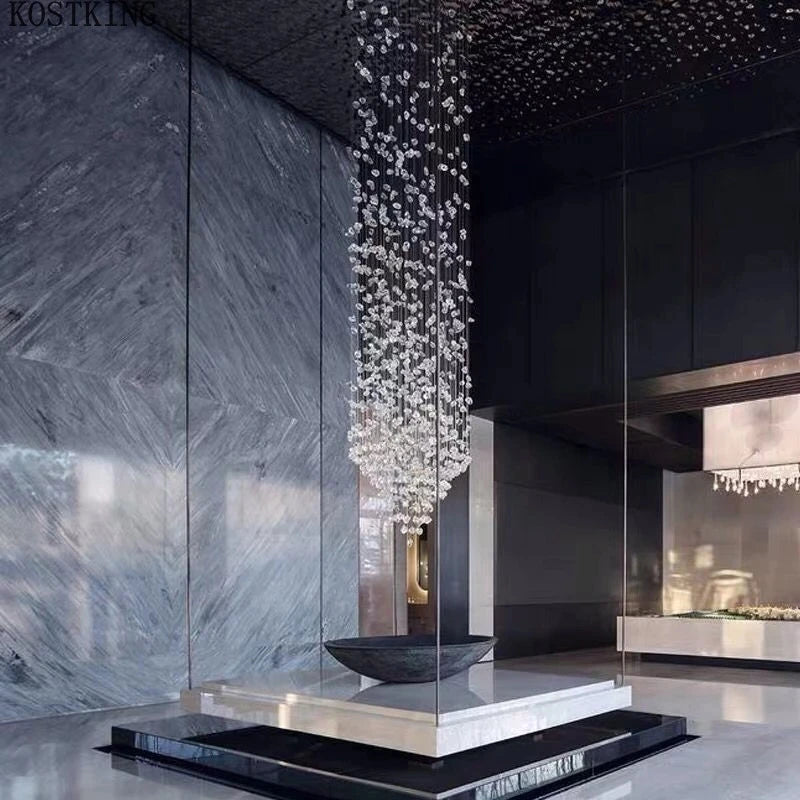 NYRA Modern Stone Chandelier