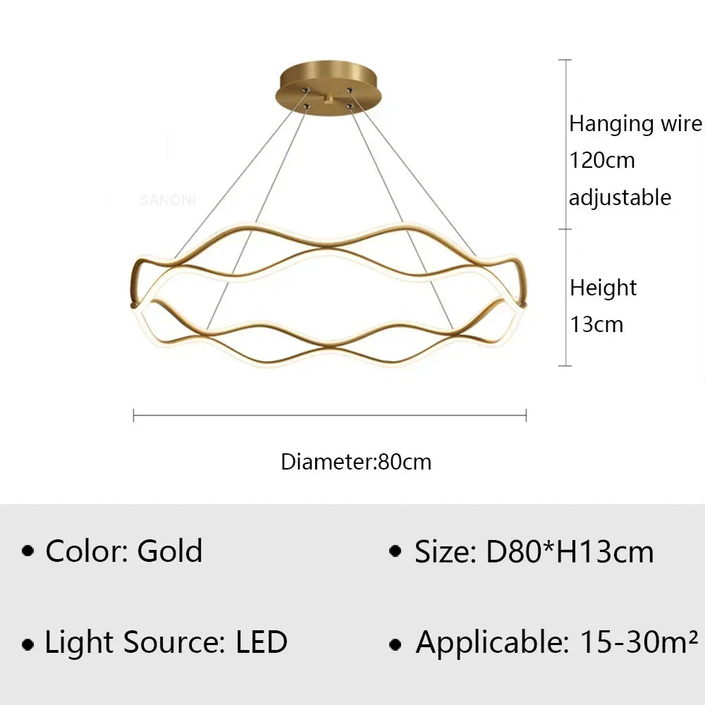 Harrods Luxury LED Ring Chandelier