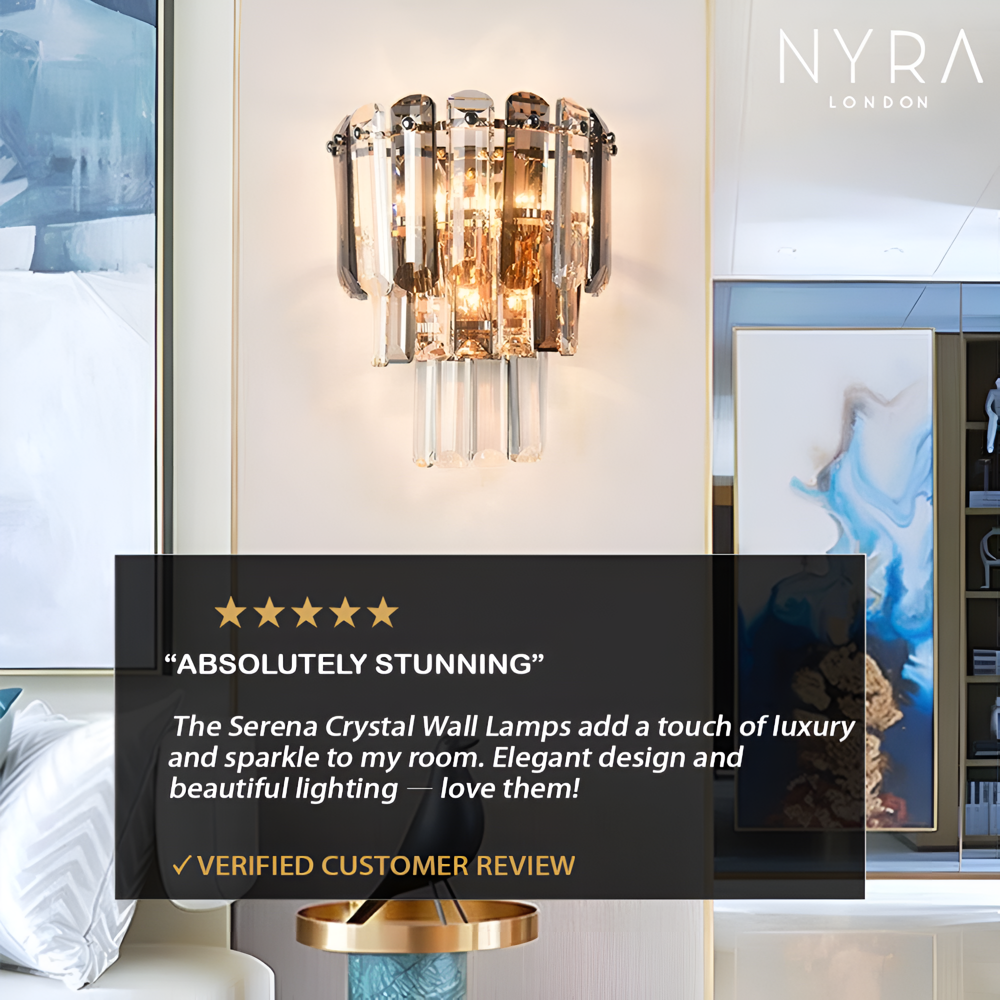 Serena Crystal Wall Lamps