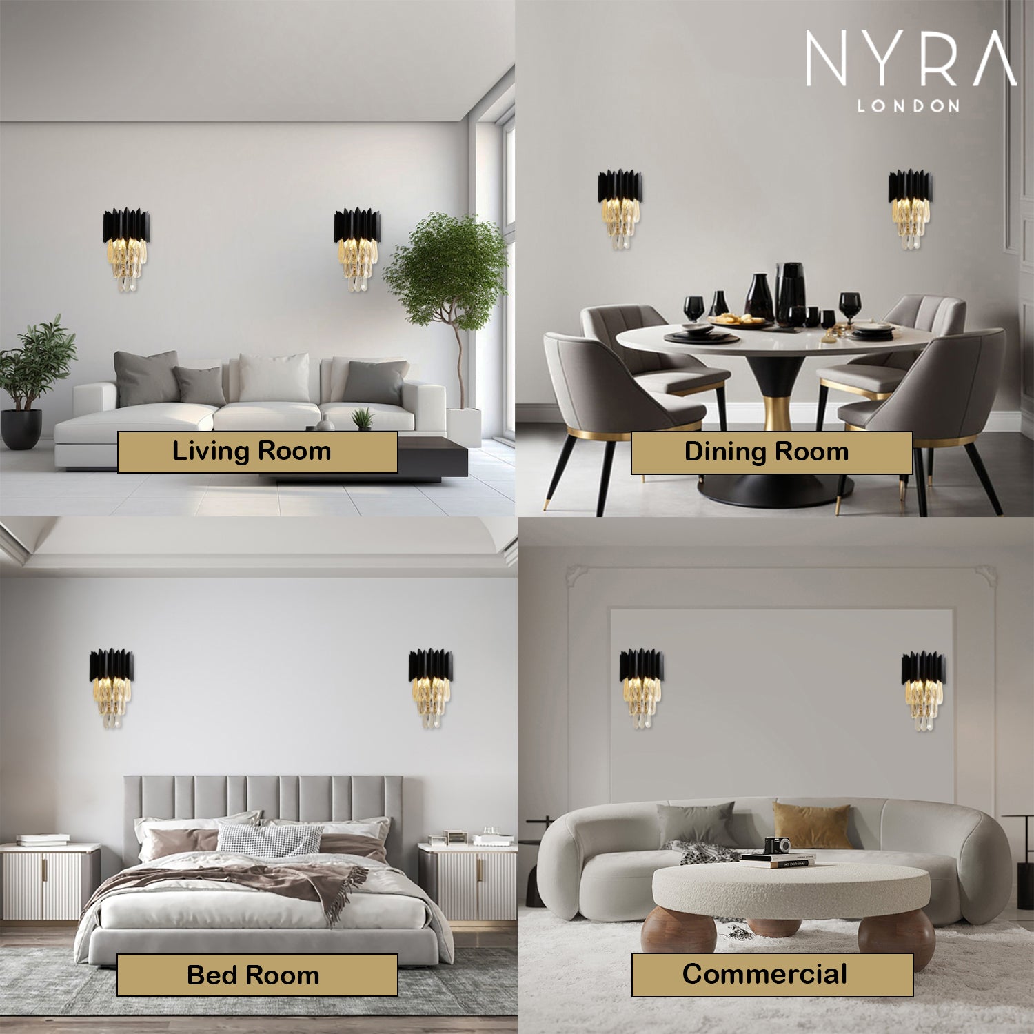 Serena Crystal Wall Lamps