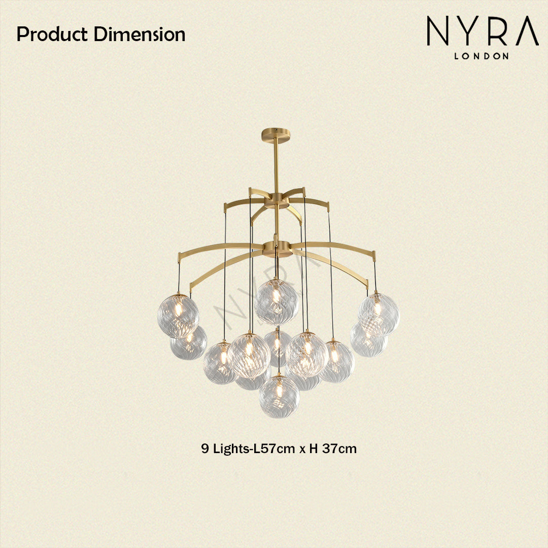 Shineza Modern Bubble Glass Ball Chandeliers