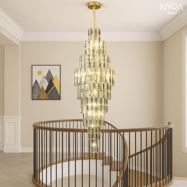 Shyra Staircase Crystal Chandelier