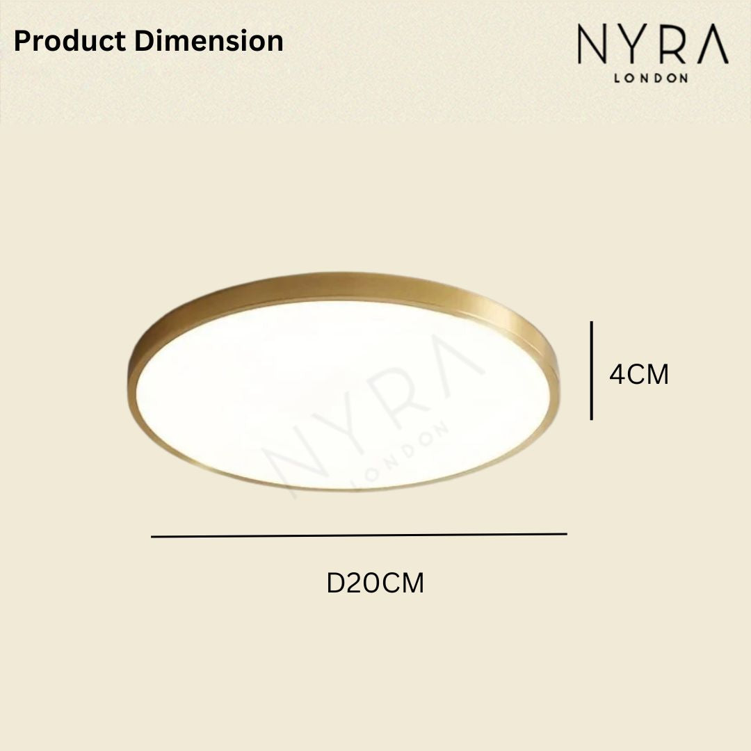 Elara Copper Ceiling Lamp