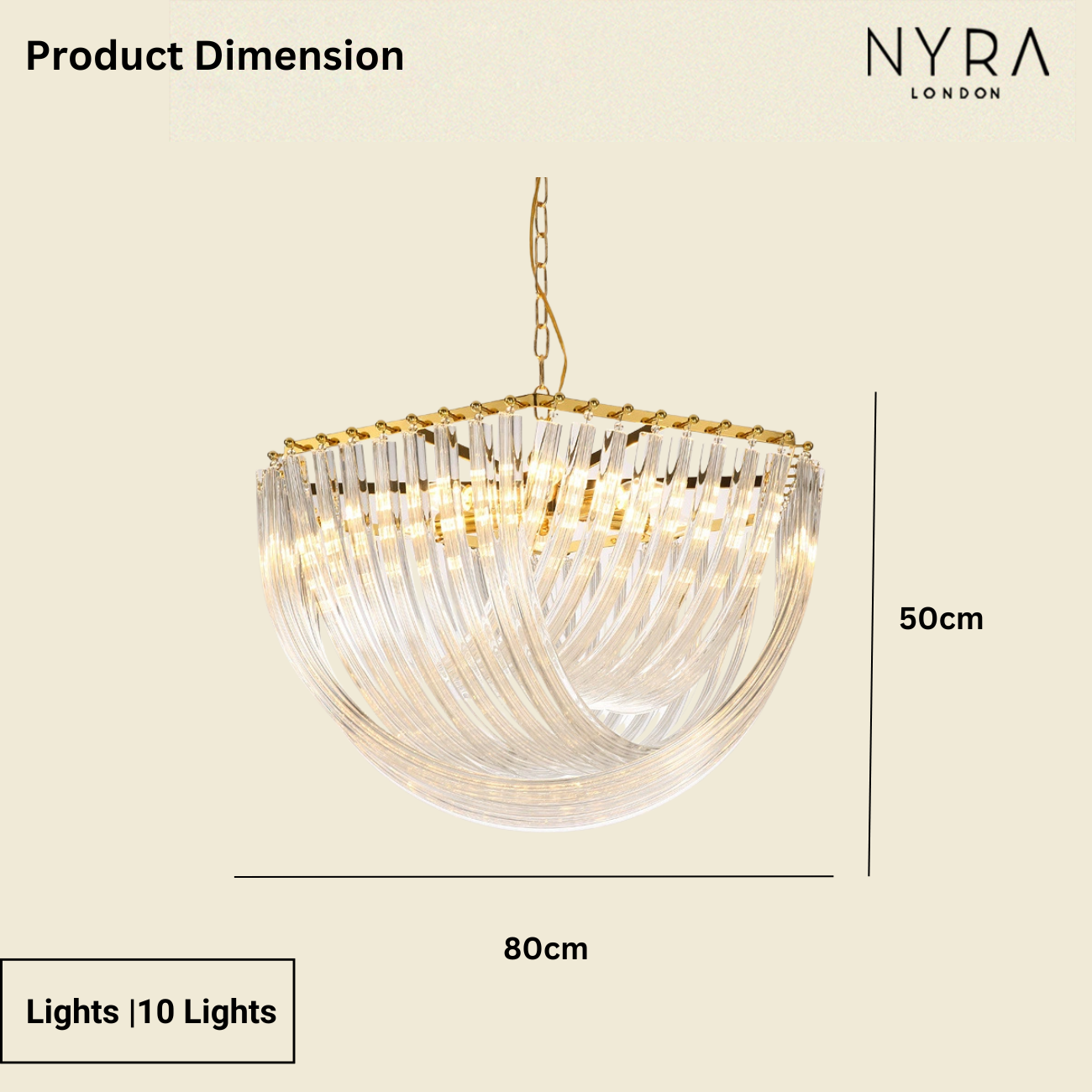 Eclora Crystal Chandelier