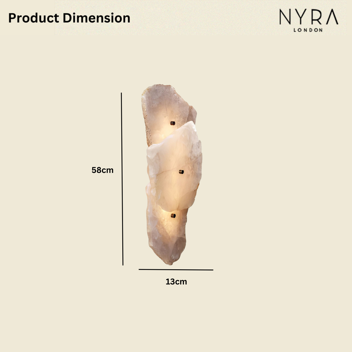 Quartzis Alabaste Stone Wall Lamp