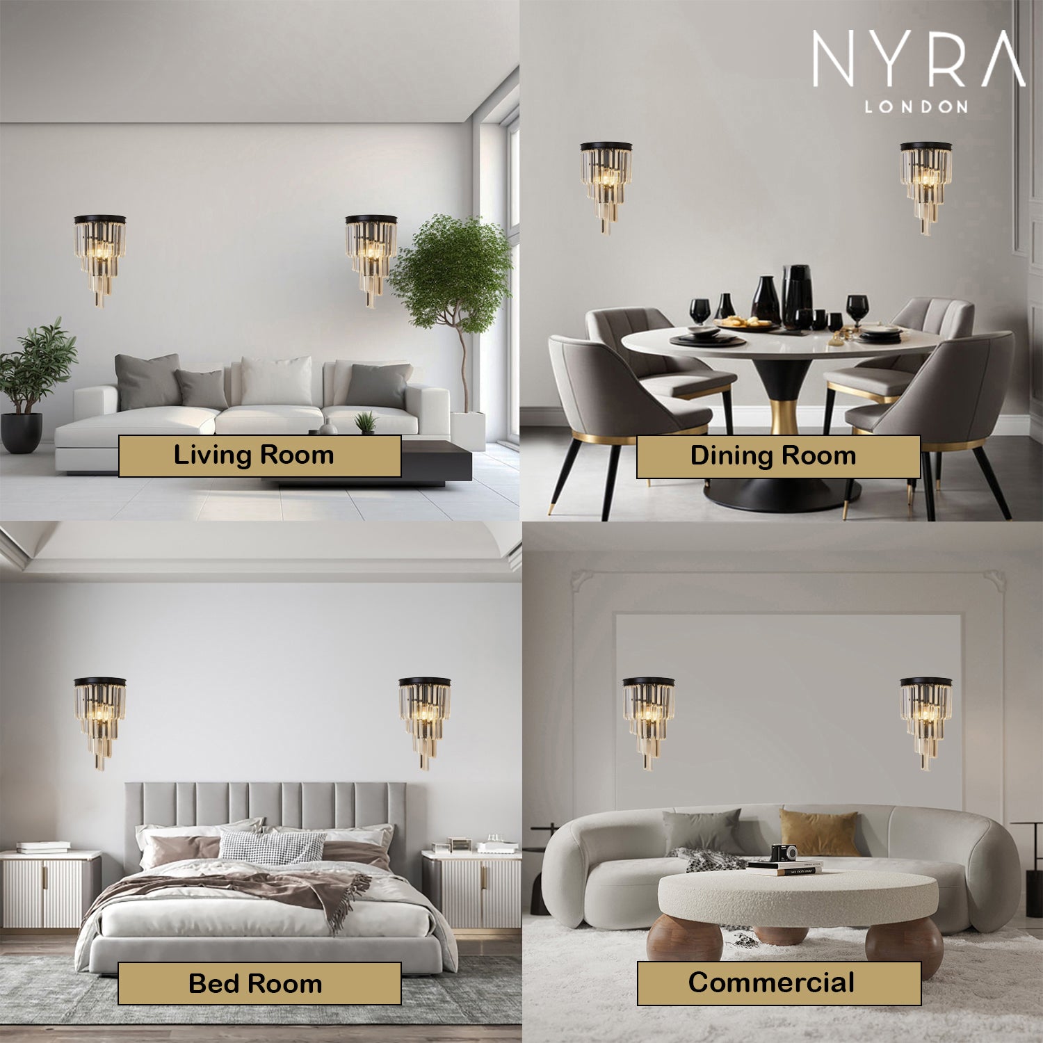 Sutherland Crystal Wall Lamp