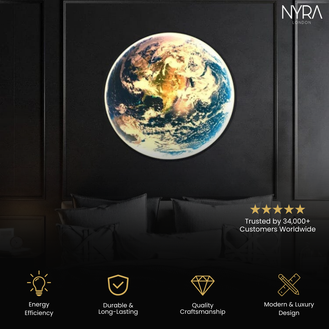 The Earth LED wall lamp