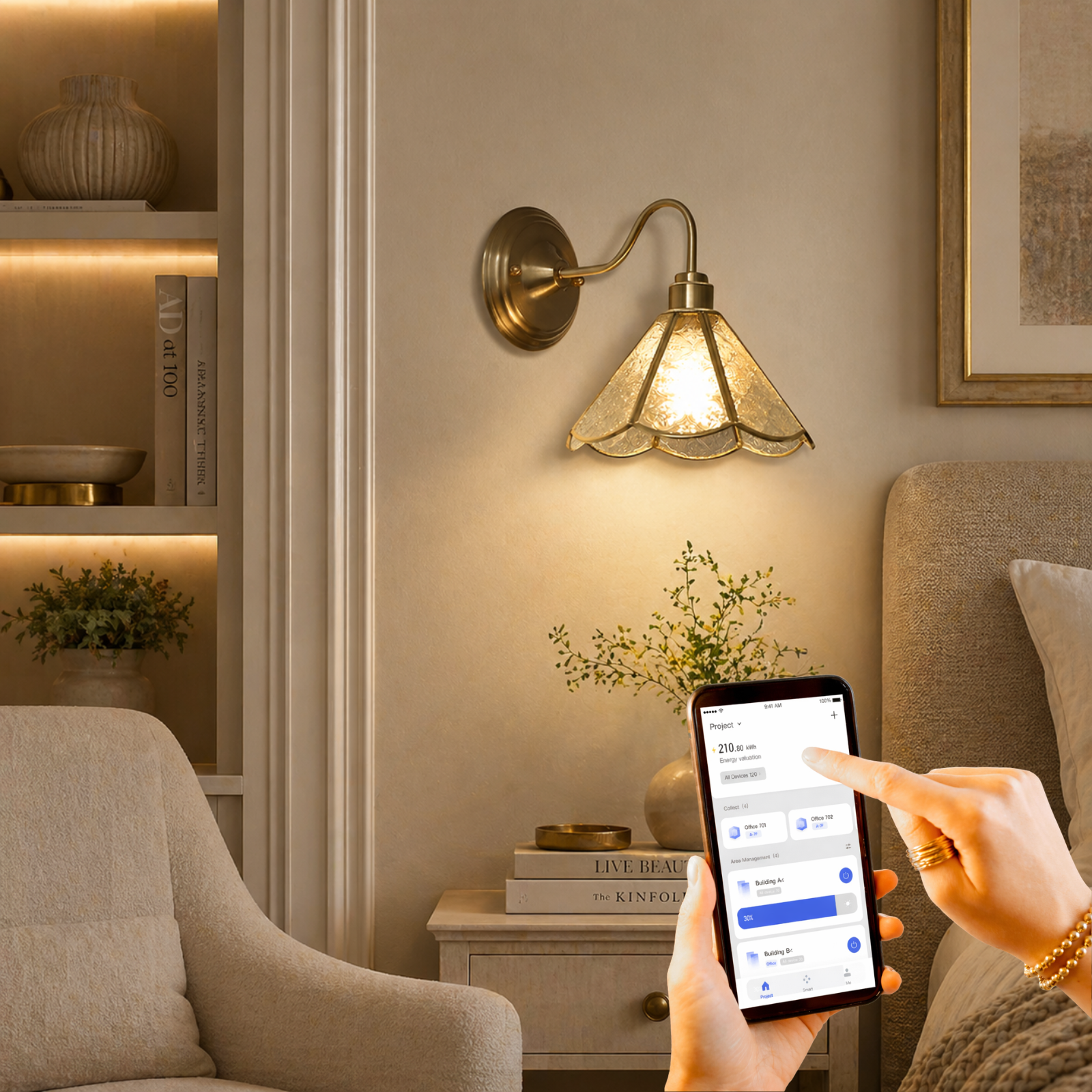 Nordic Brass Wall Sconce