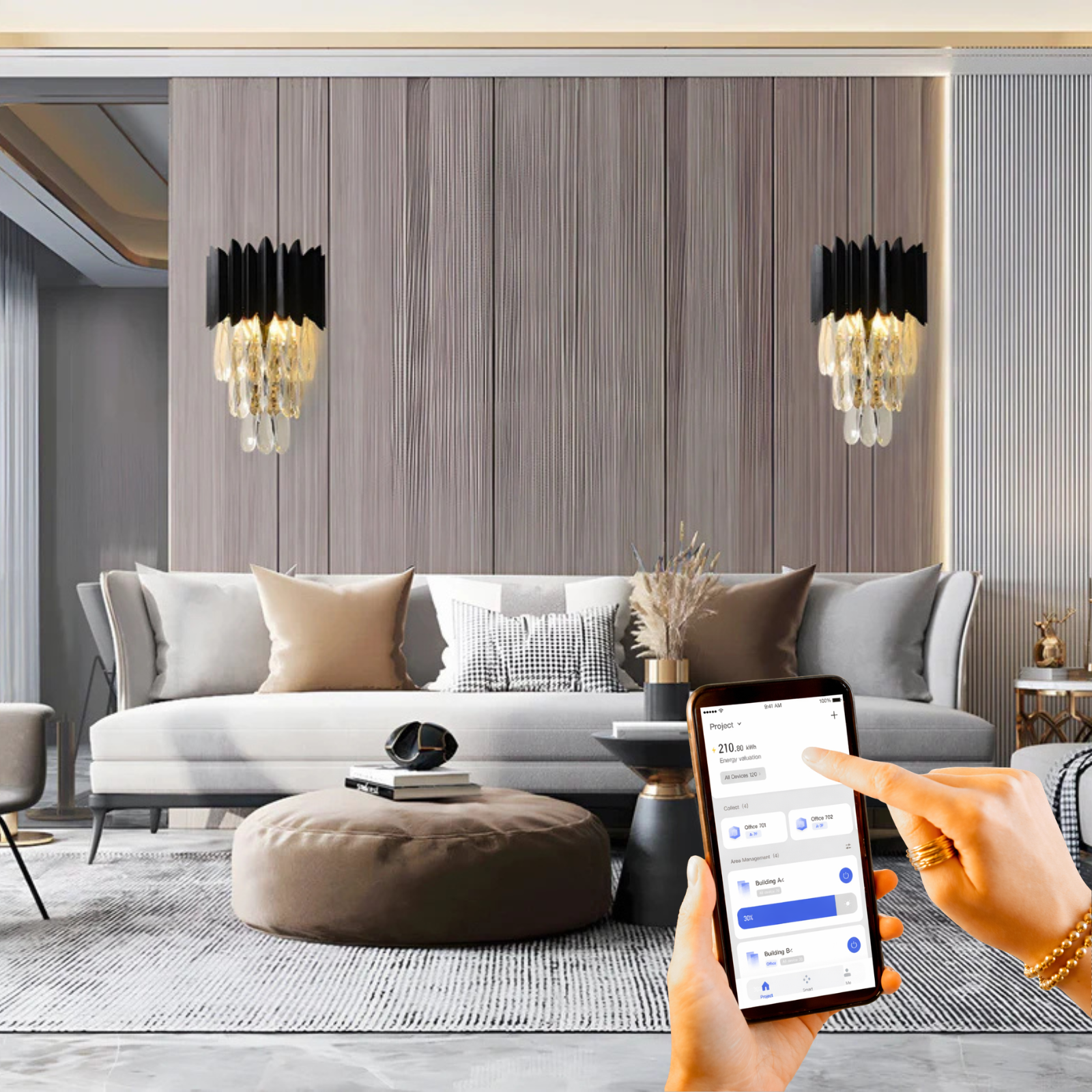 Serena Crystal Wall Lamps