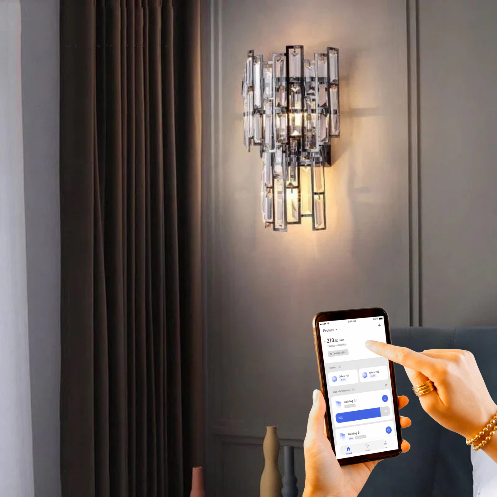 Shanice Crystal Wall Lamp