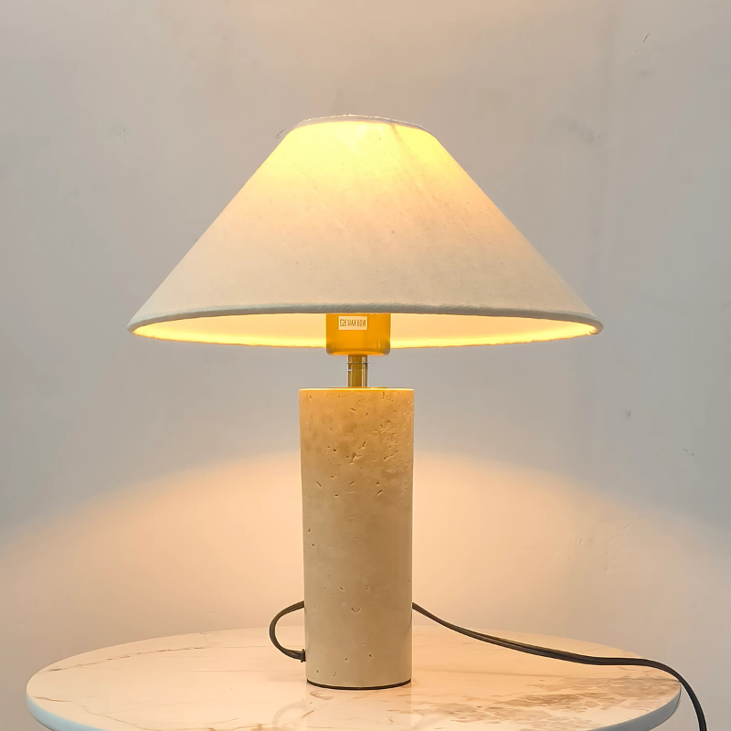 Serena Travertine Table Lamp
