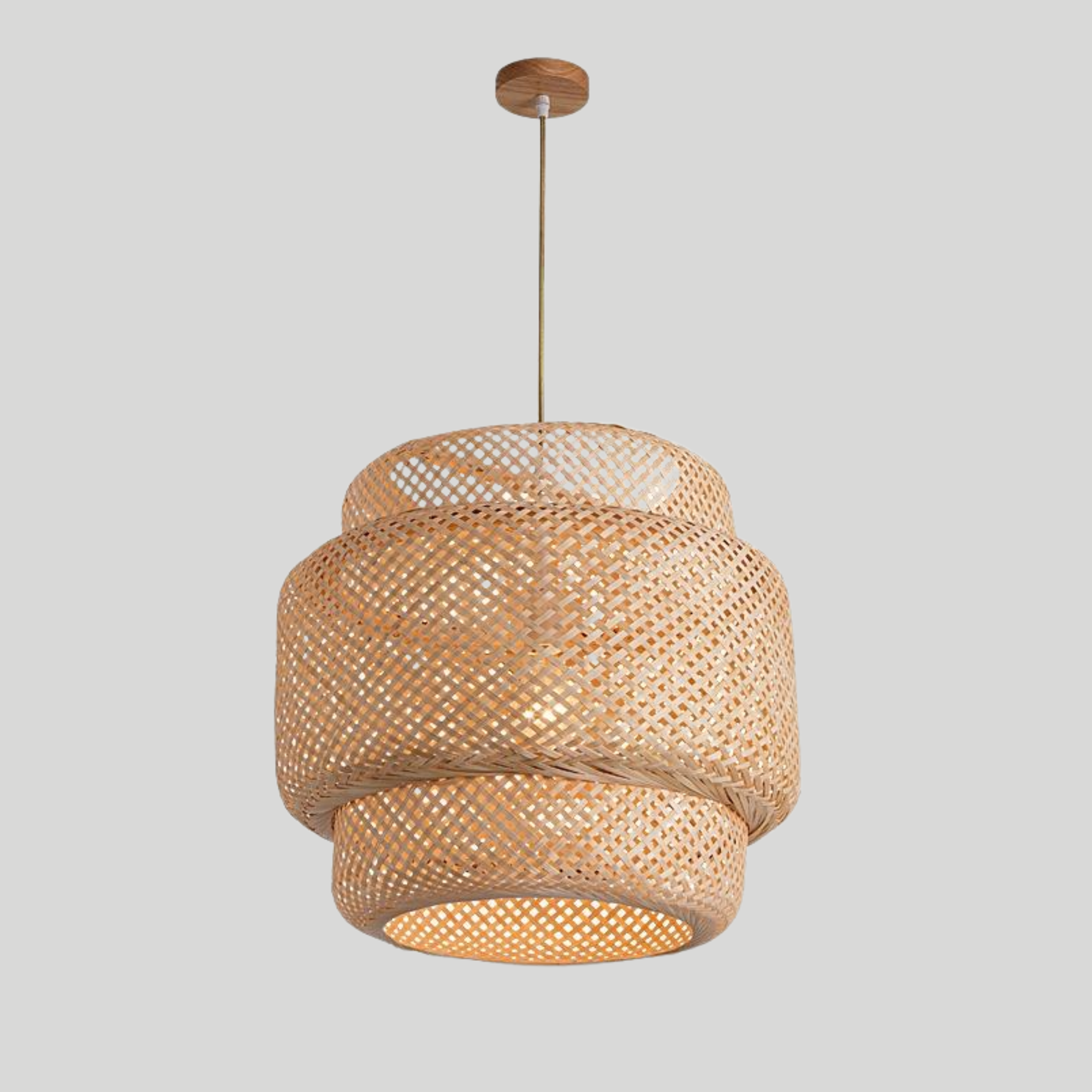 Evra Woven Rattan Pendant