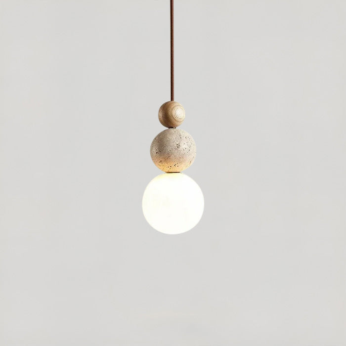 Wabi-Sabi Stone Pendant Lamp
