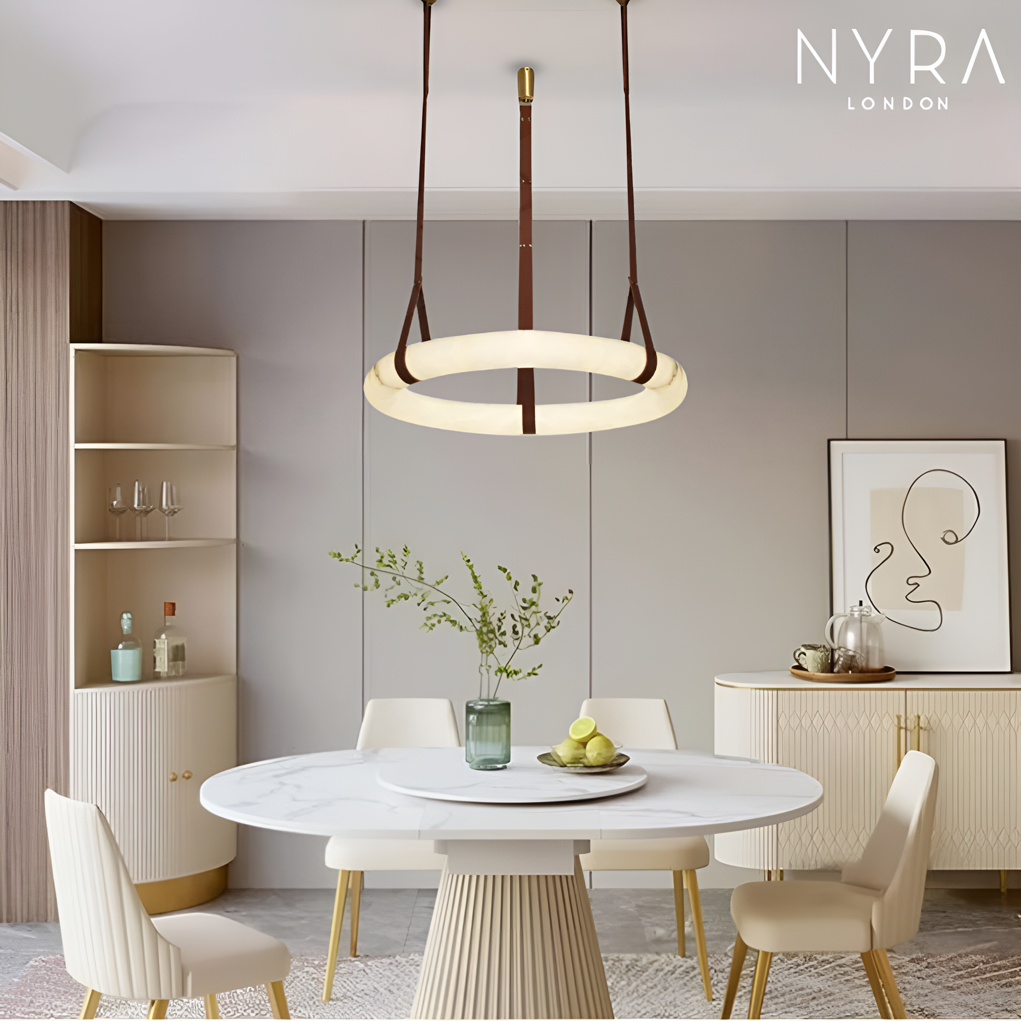 Wexford Marble Ring Chandelier