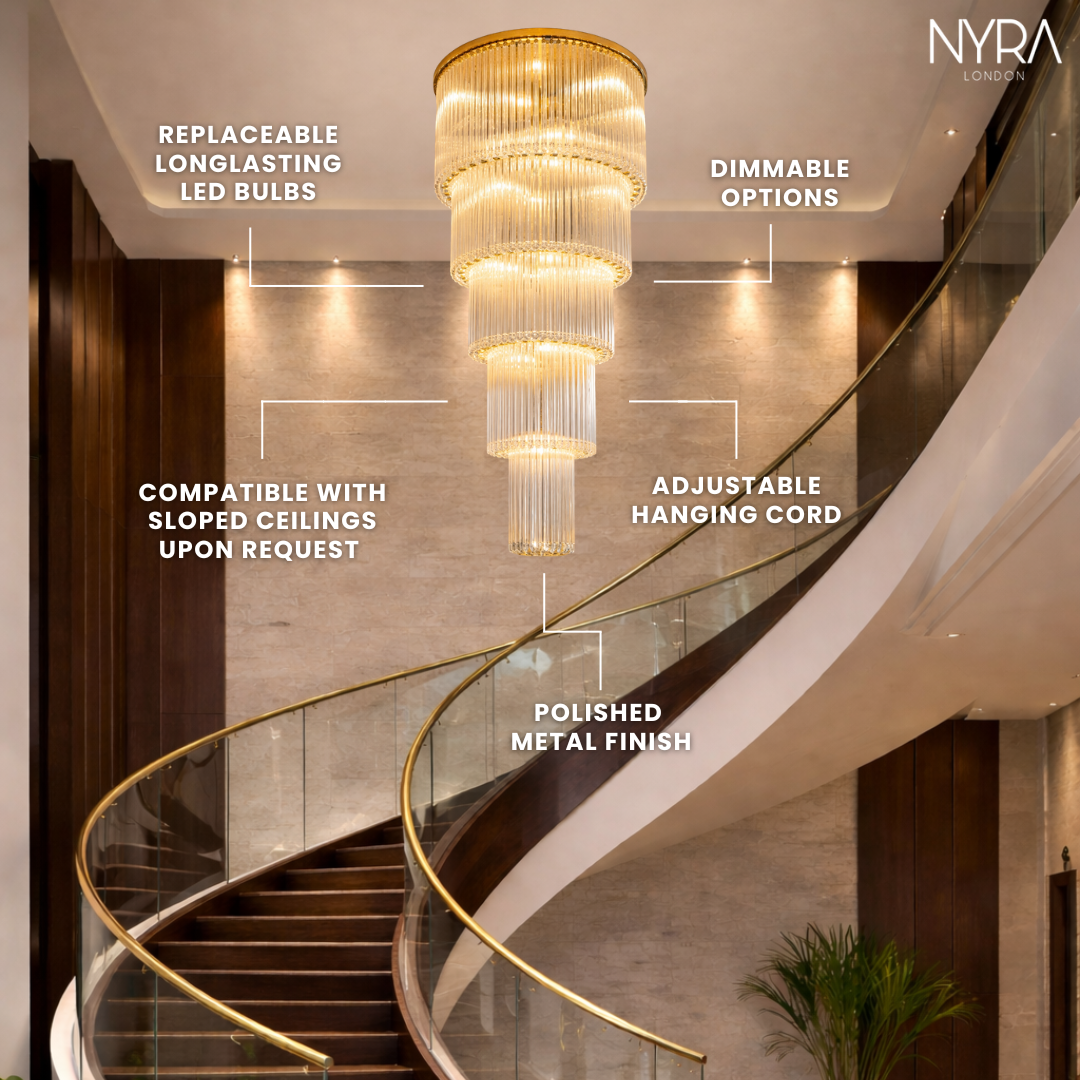 Xenara Large Crystal Chandelier