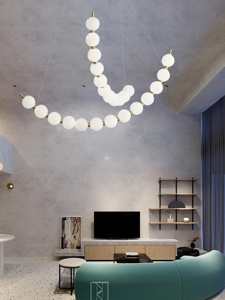 Vera Pearl Spiral Chandelier
