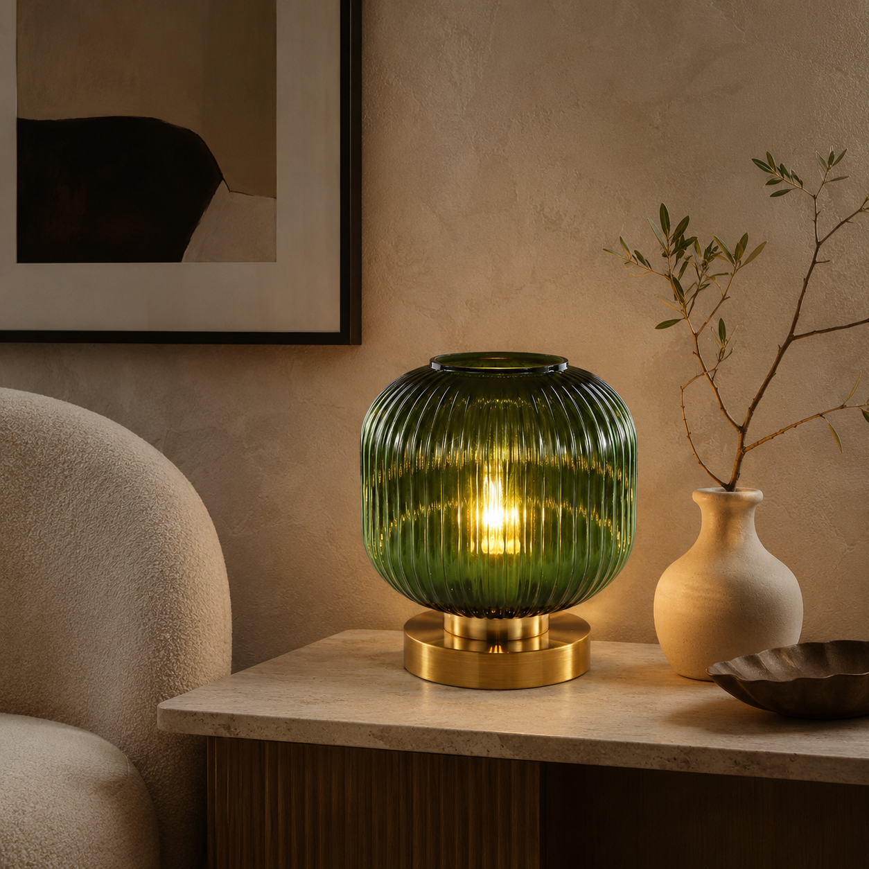 Avela Glass Table Lamp