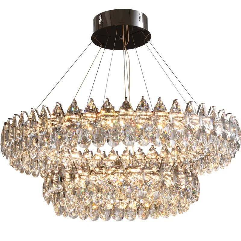 Celestial Glow K9 Crystal Chandelier