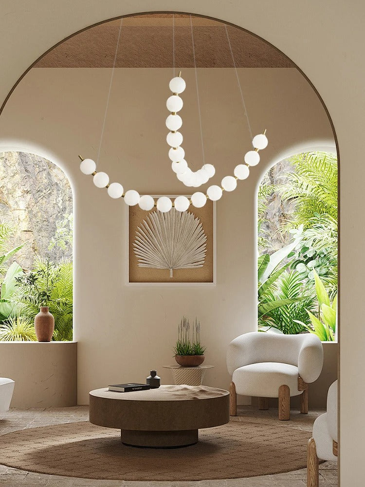 Vera Pearl Spiral Chandelier