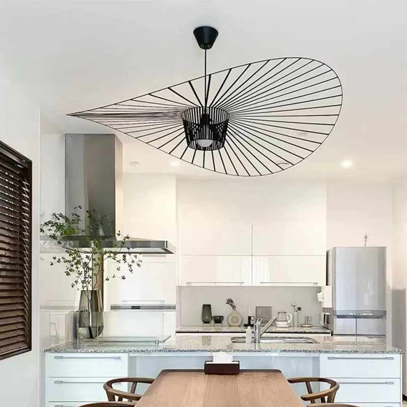 NYRA Straw Arc Chandelier