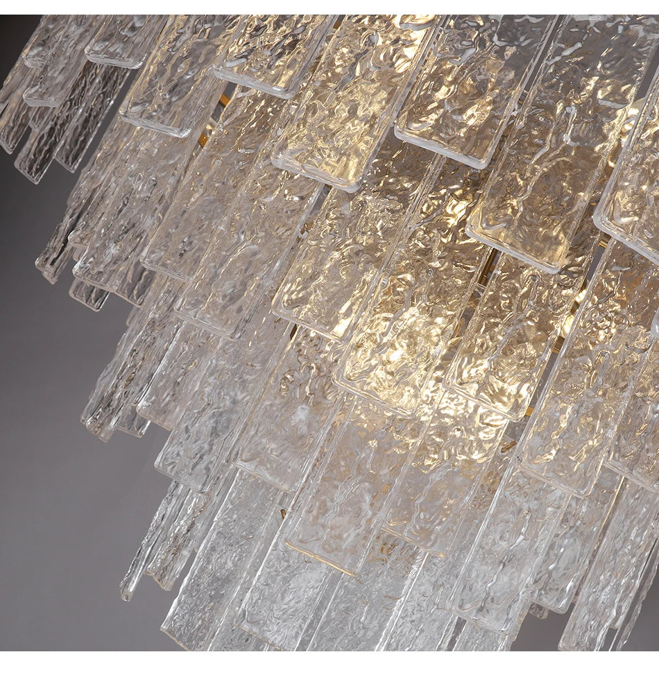 NAVANA Rectangular Glass Chandelier