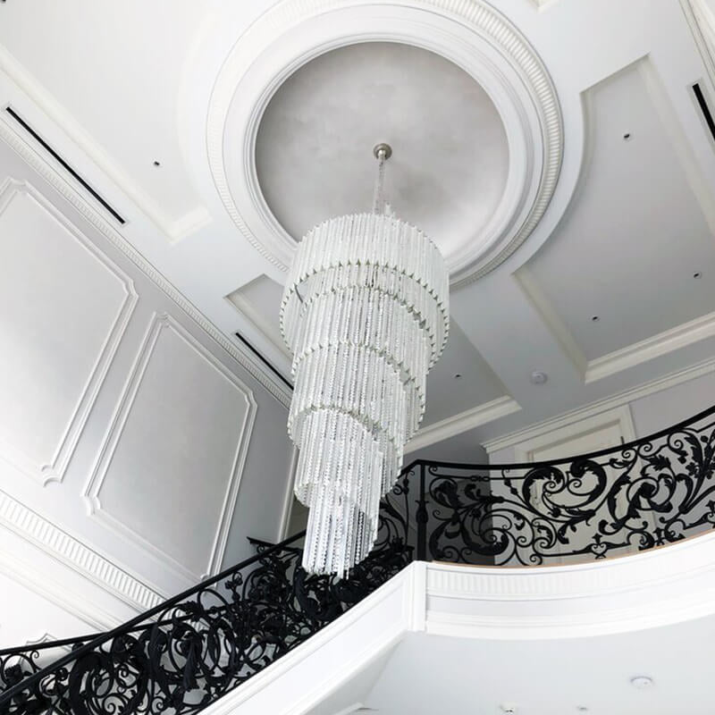 Luxury Spiral Crystal Chandelier