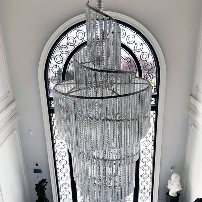Luxury Spiral Crystal Chandelier