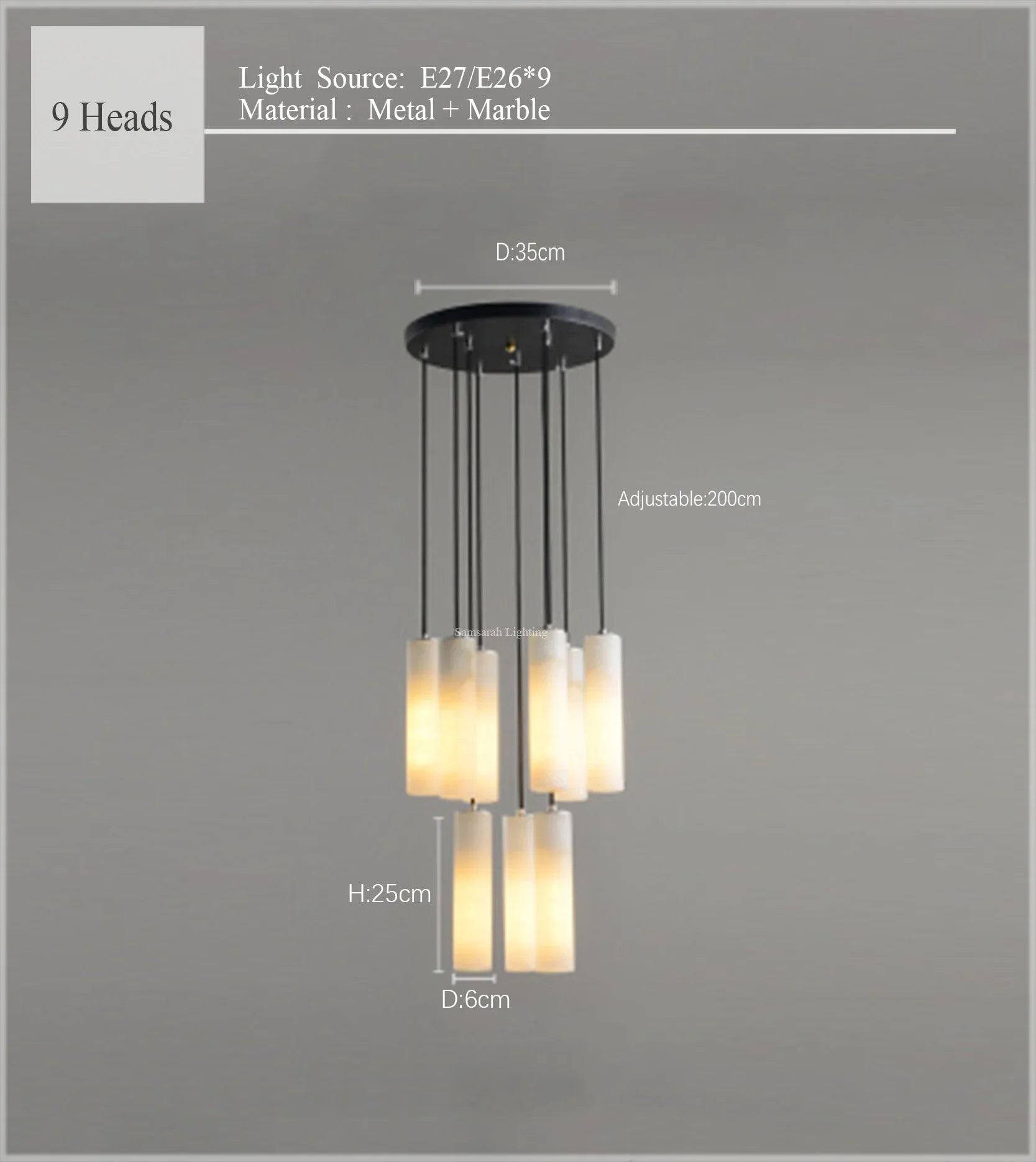 ELIT Marble Pendant Light