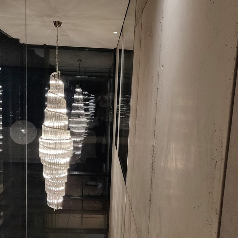 Luxury Spiral Crystal Chandelier