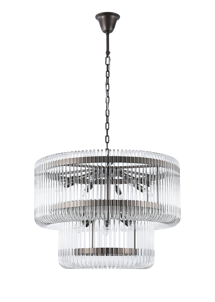 Exquisha 2-Tiered Crystal Chandelier