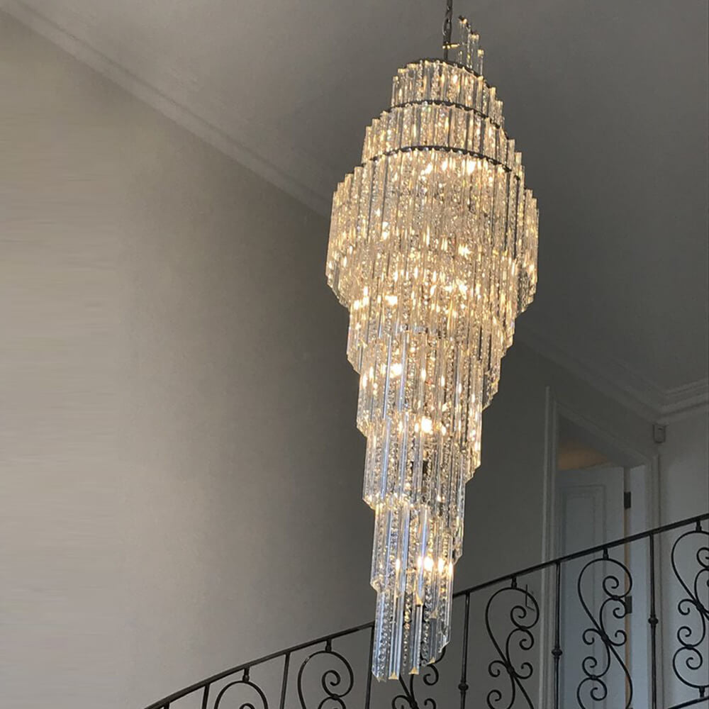 Luxury Spiral Crystal Chandelier