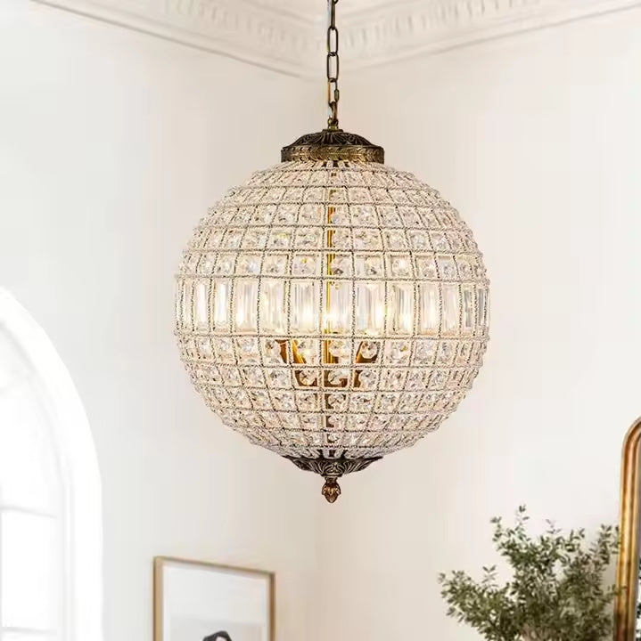 Clarion Crystal Orb Chandelier