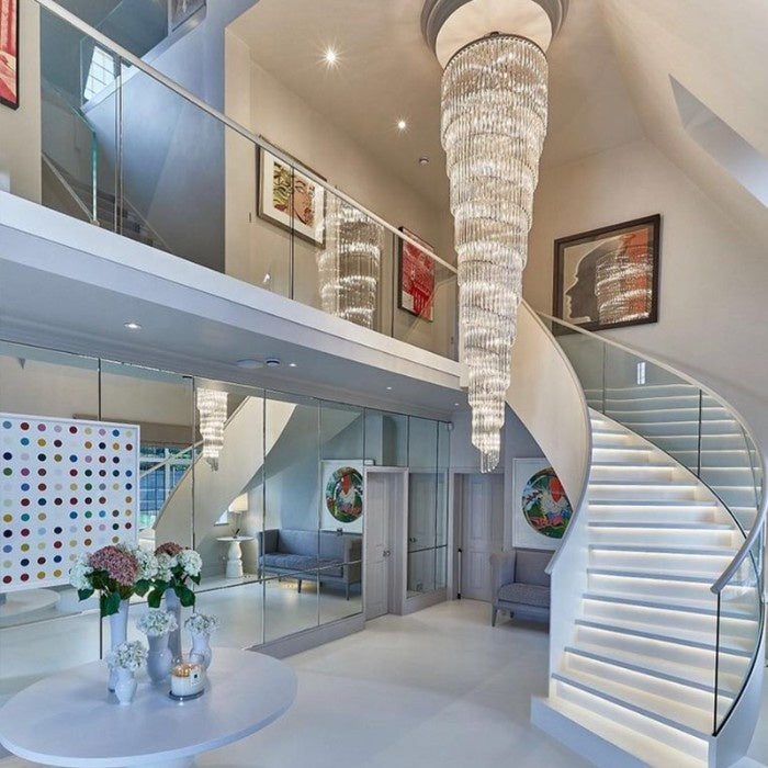 Ahmaad Spiral Crystal Chandelier