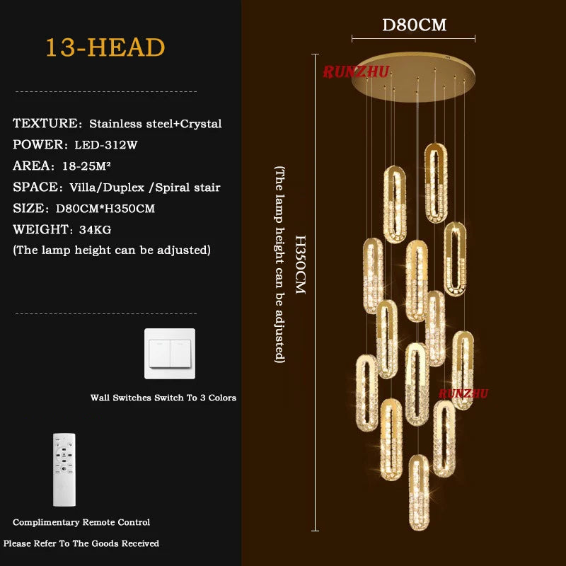 Somerset Staircase Chandelier
