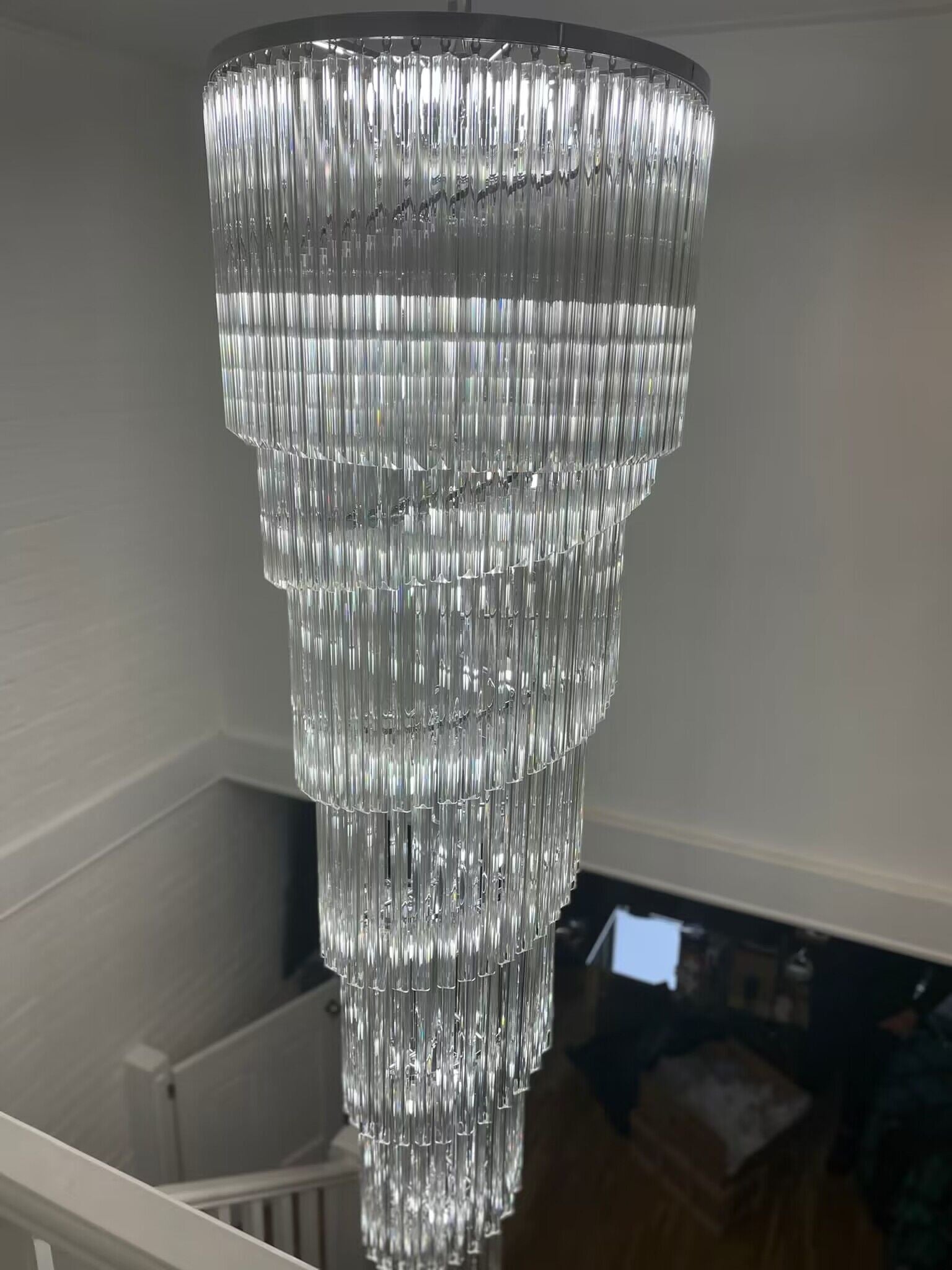 Ahmaad Spiral Crystal Chandelier