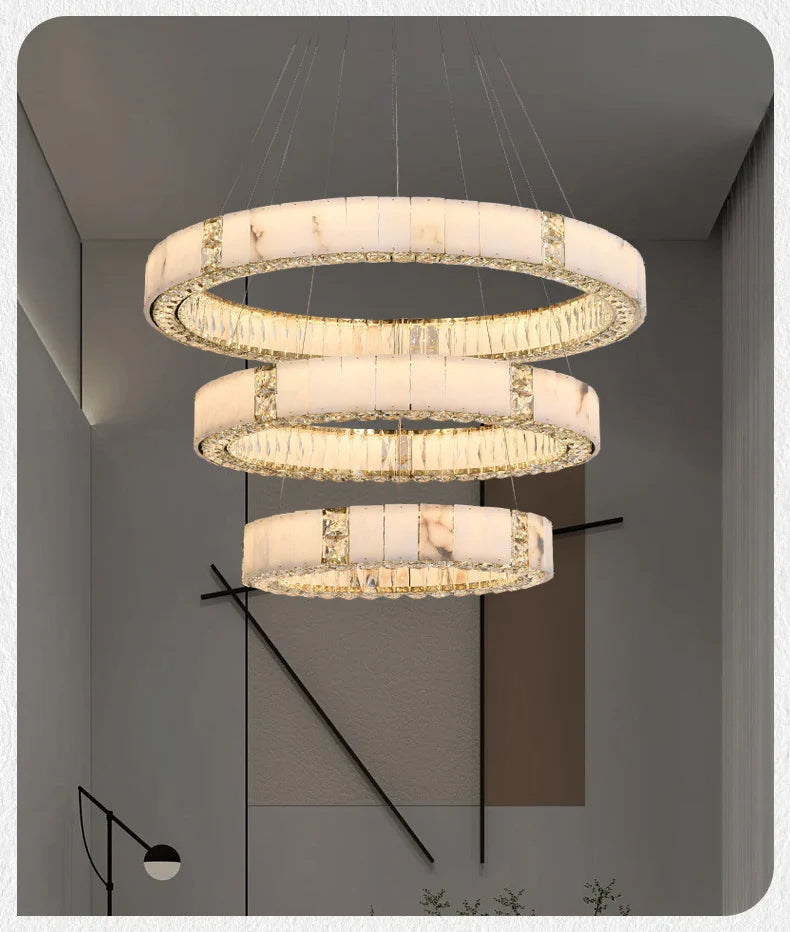 Edora Spanish Marble Chandelier