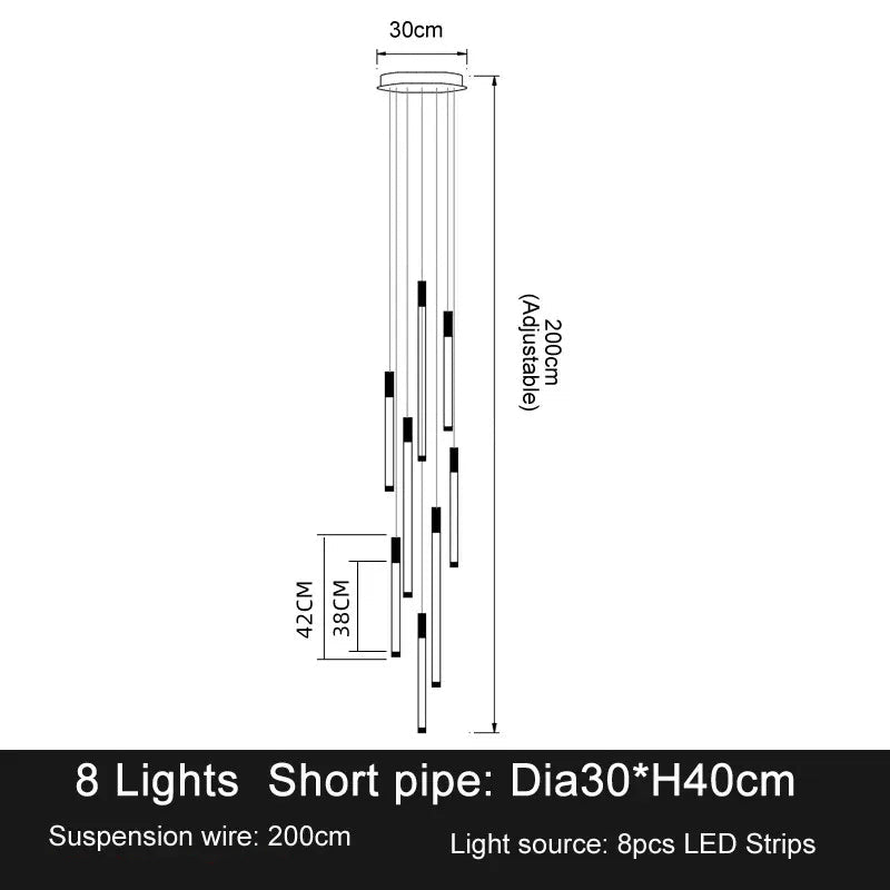 Orion Drift Staircase Pendant