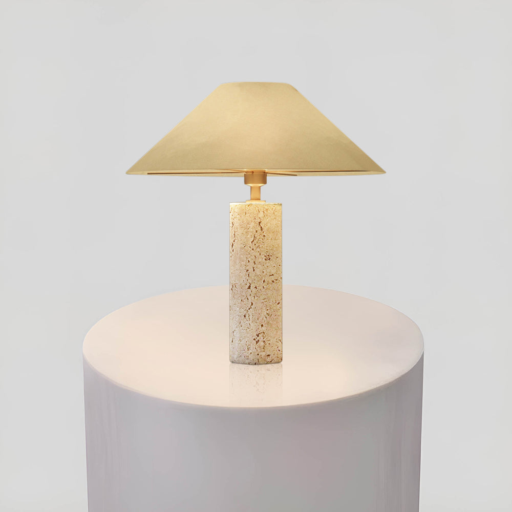 Serena Travertine Table Lamp