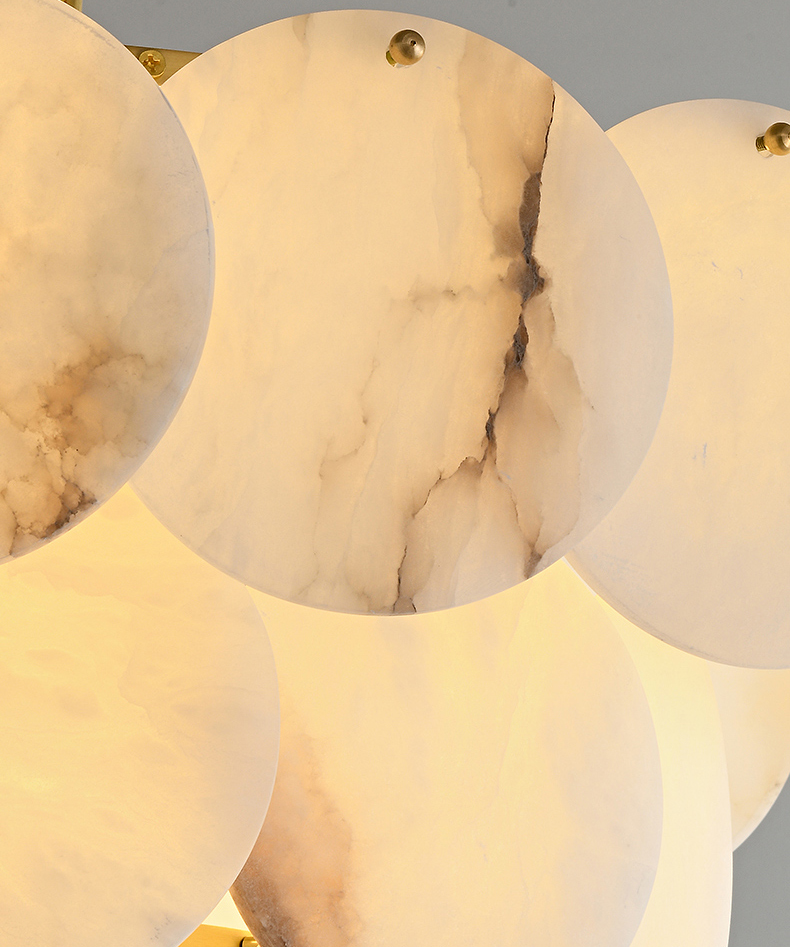 Molly Alabaster Tiered Chandelier